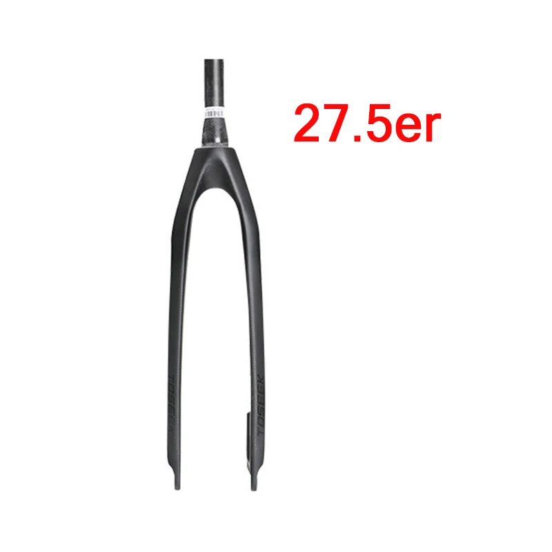 27.5er-Tapered TOSEEK 26/27. 5/29er вилки для горных велосипедов, Карбоновая вилка MTB велосипеда, коническая вилка, жесткая прямая Дисковая тормозная Велосипедная вилка - Цвет: 27.5er-Tapered