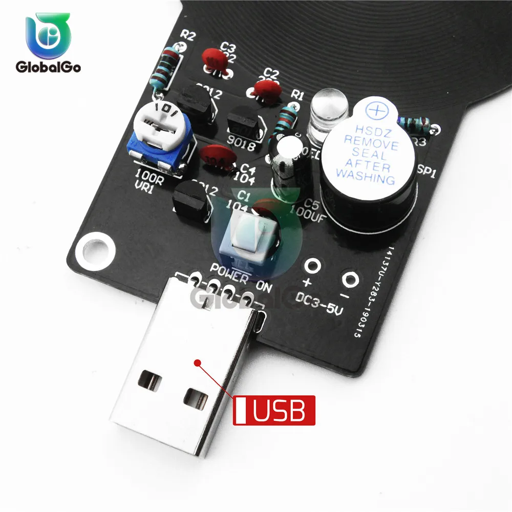 Электронный металлоискатель DC 3 V-5 V 60mm Бесконтактный Датчик Модуль платы DIY металлоискатель