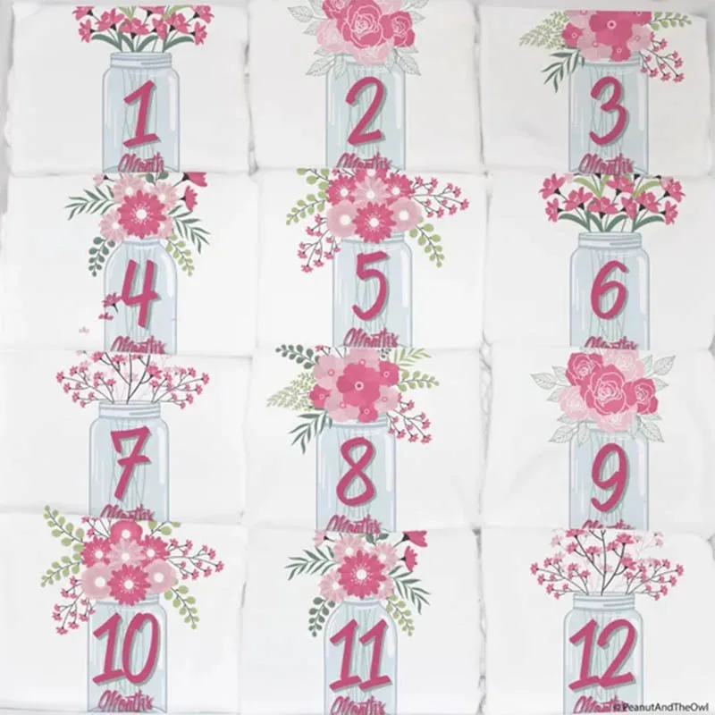 flower 4 YSCULBUTOL/красивый розовый и фиолетовый комбинезон с цветочным принтом, 12 месяцев, комплект с короткими рукавами из хлопка, идеальный подарок для маленькой девочки - Цвет: flower 4