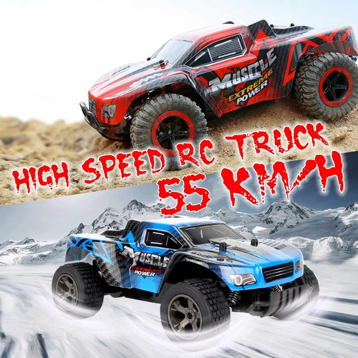 55 км/ч 1/20 2,4 ГГц 4WD RC гоночный автомобиль электрический пульт дистанционного управления по бездорожью высокоскоростная игрушка подарок на день рождения для детей