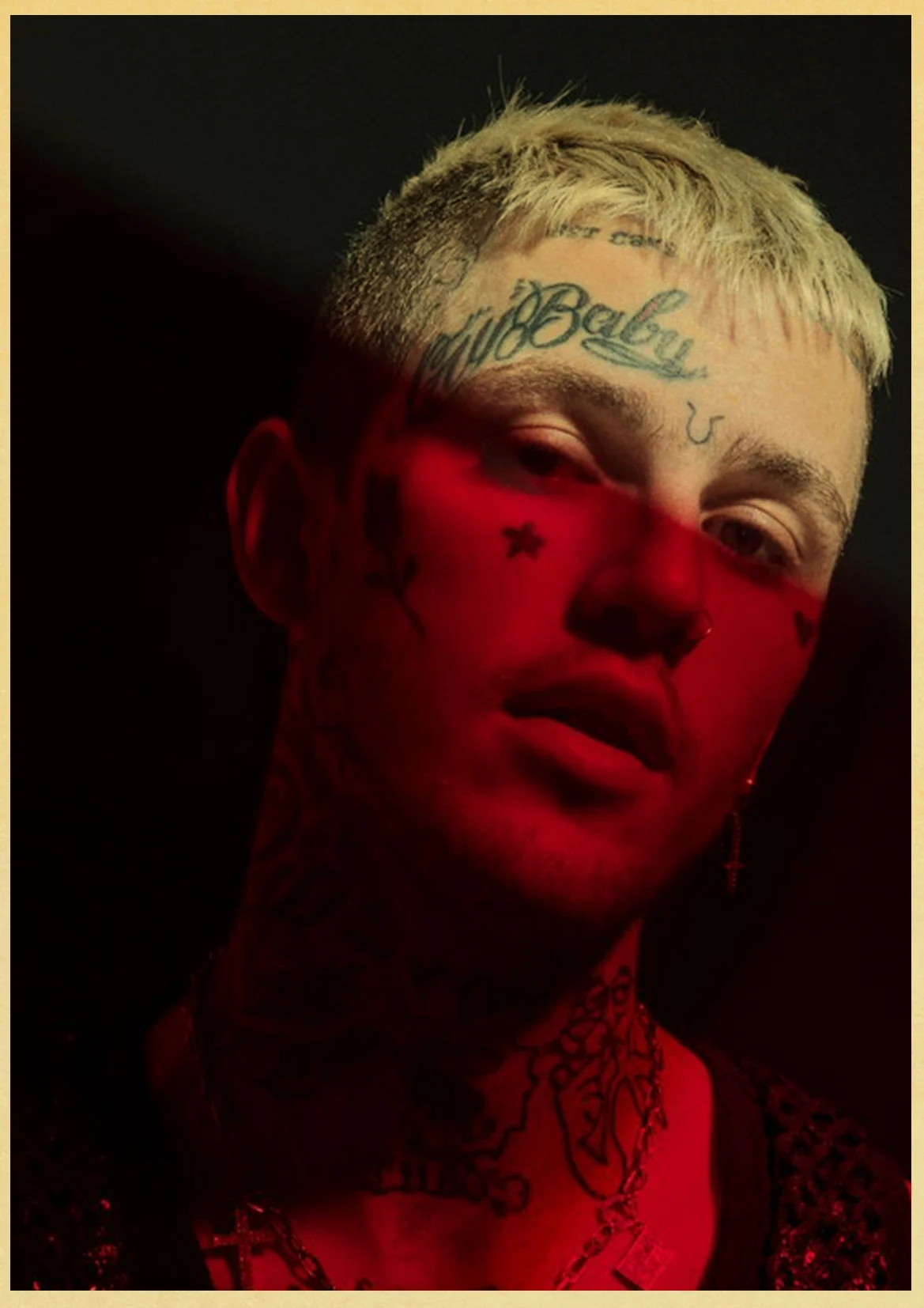 Lil Peep хип-хоп певица плакат Современная живопись настенные художественные картины стена спальни, декоративный плакат - Цвет: D136