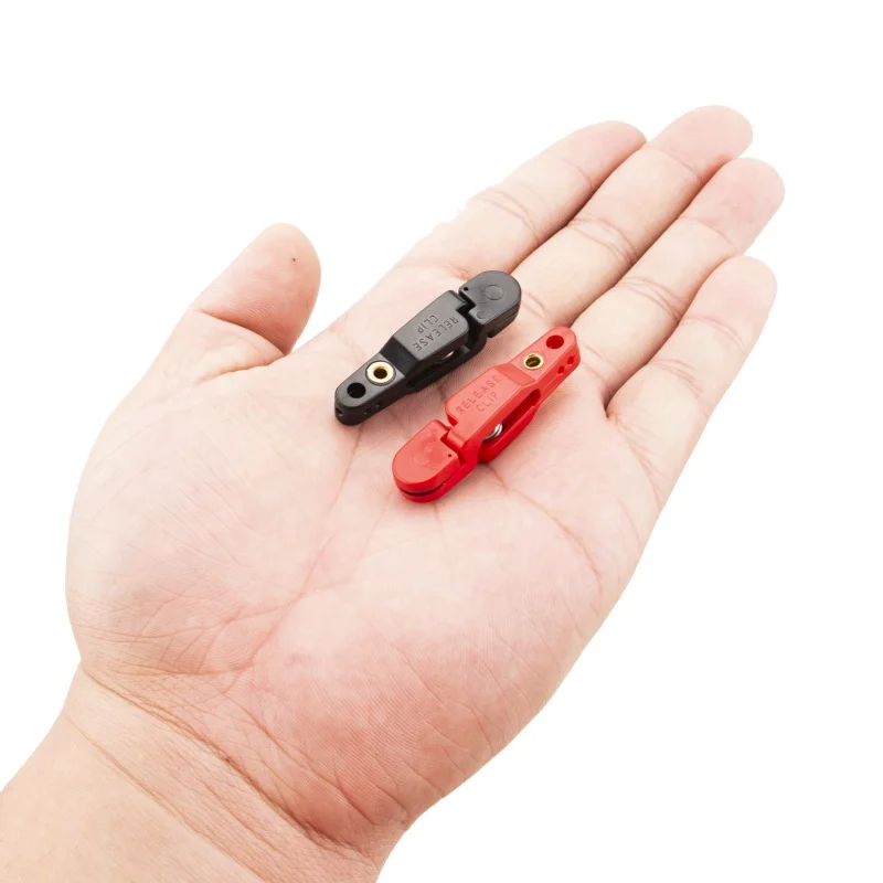 

1pcs Fishing Tools Heavy Tension Snap Release Clip For Weight Planer Board Kite Release Clips Black /Red New