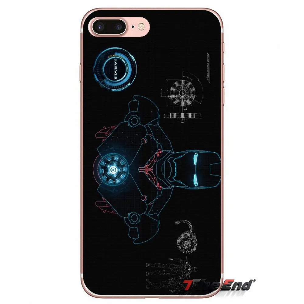 Для Huawei G7 G8 Ascend P7 P8 P9 Lite Honor 4C 5X 5C 6X Mate 7 8 9 Y3 Y5 Y6 II Pro Stark Industries Железный человек корпус