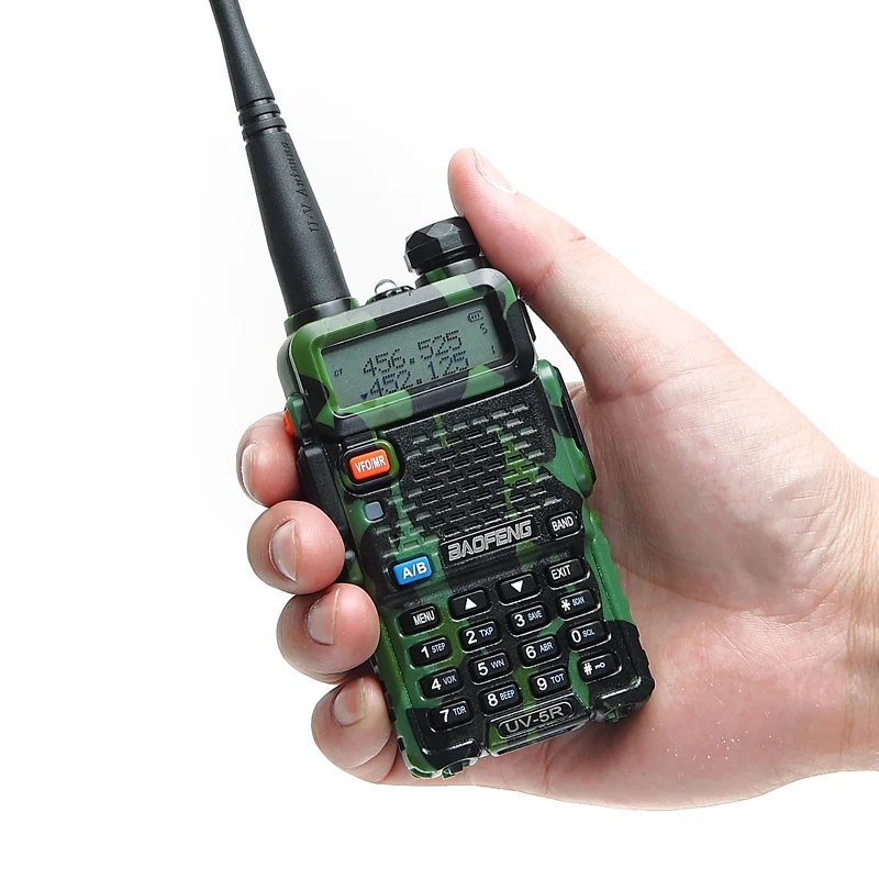 2 шт BaoFeng UV-5R Двухдиапазонная VHF/UHF136-174Mhz& 400-520Mhz рация двухстороннее радио Baofeng портативное радио UV5R Ham