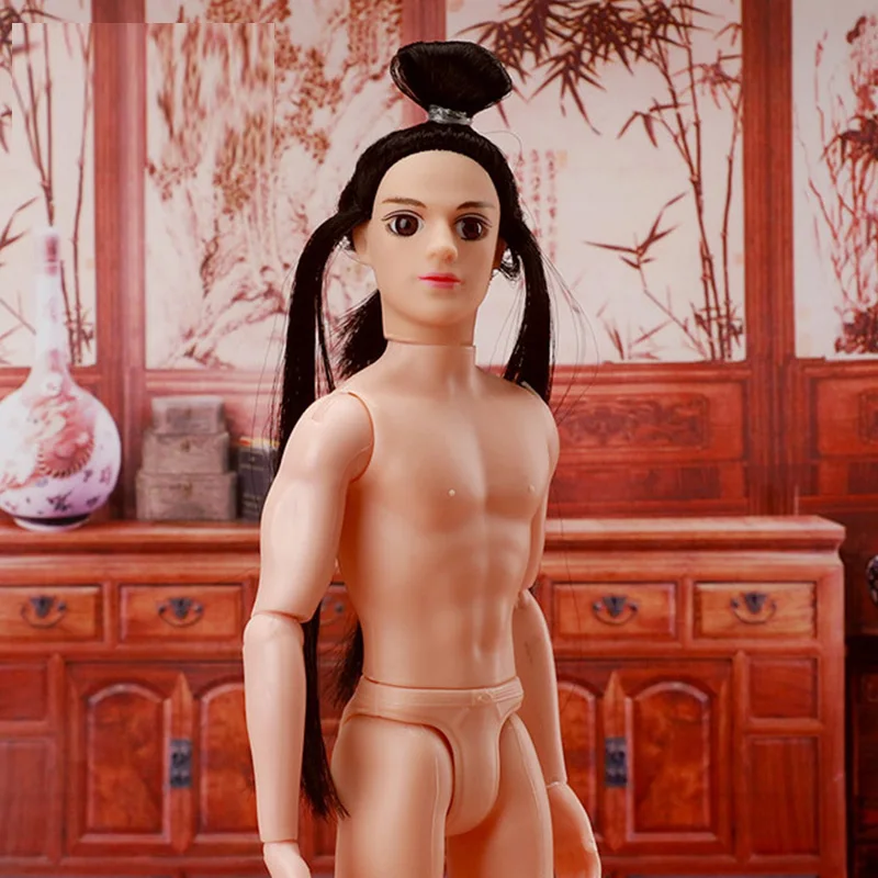 Кукла древняя мужская с длинными волосами подвижная шарнирная кукла 14