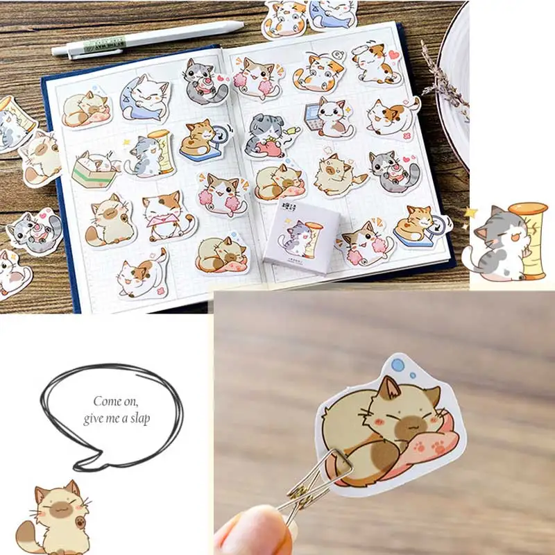 45 шт./коркоркор. Декоративные Канцелярские наклейки с японским ленивым котом и