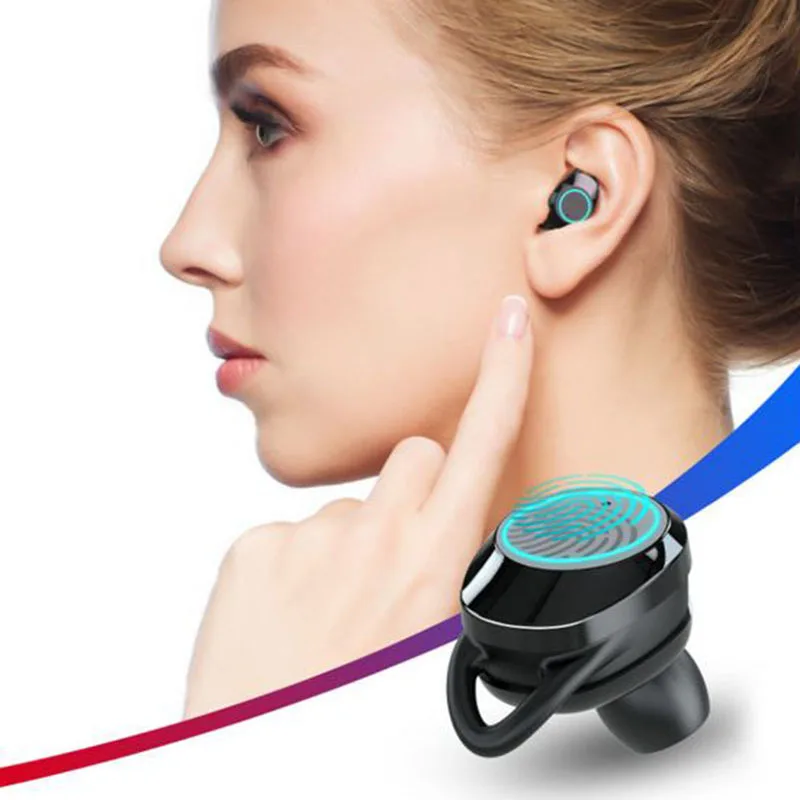 Наушники TWS 5,0 с сенсорным управлением, Bluetooth 5,0, EDR Mini Twins, стерео микрофон, настоящие беспроводные наушники для всех смартфонов, наушники