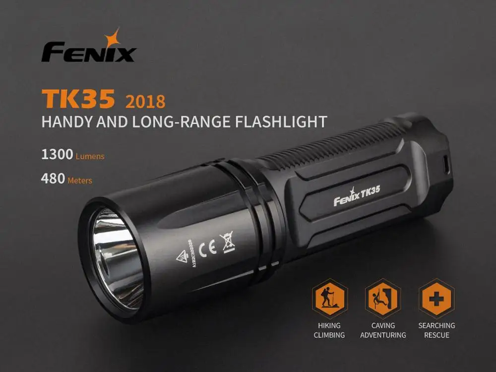 Новый нейтральный белый светодиодный фонарик Fenix TK35 CREE XHP35 HI 2018 люмен очень