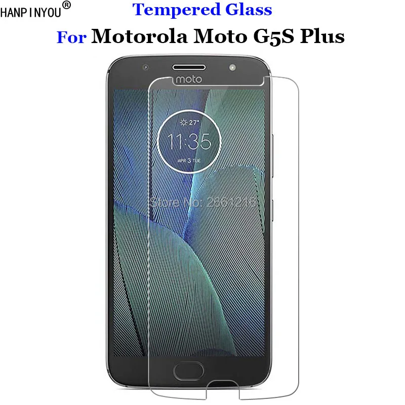 Закаленное стекло 9H 2.5D для Moto G5S Plus Премиум Защитная пленка экрана Motorola / + XT1803 XT1805