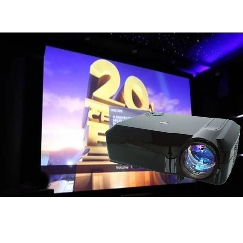 Дешевле 5000 Люмен ЖК дисплей HD Full LED 3D Проектор 1280*800 1080 P мультимедиа домашний
