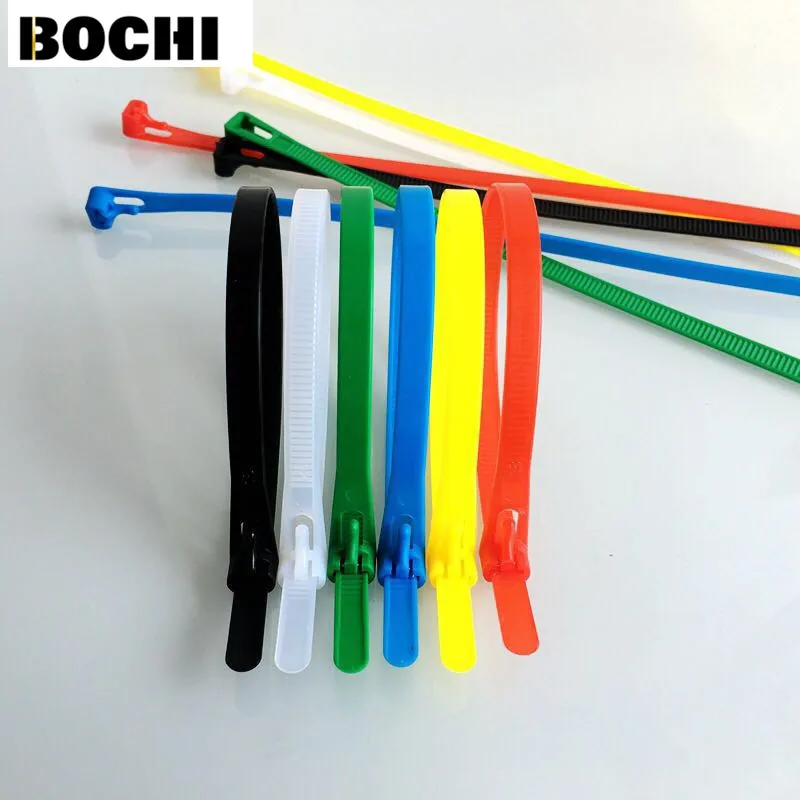 100 шт. нейлоновые кабельные стяжки 8*150 400 мм|cord strap|reusable zip tieszip ties |