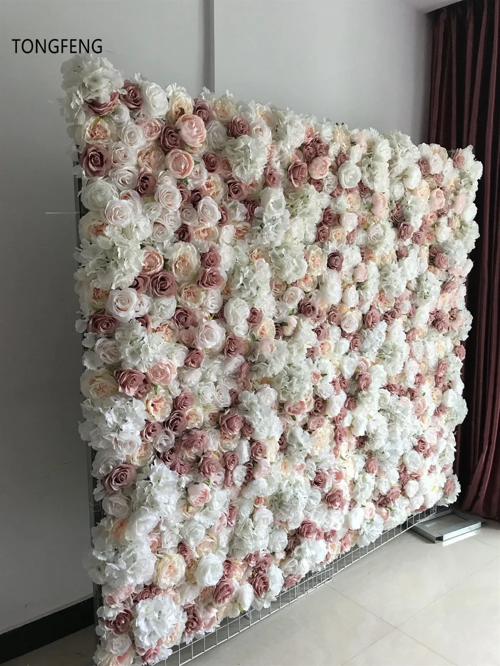 TONGFENG смешанные цвета, 10 шт./лот, искусственный шелк, роза, пион, 3D цветок, настенная панель, свадебный фон, украшение, цветок, дорожка, свадьба