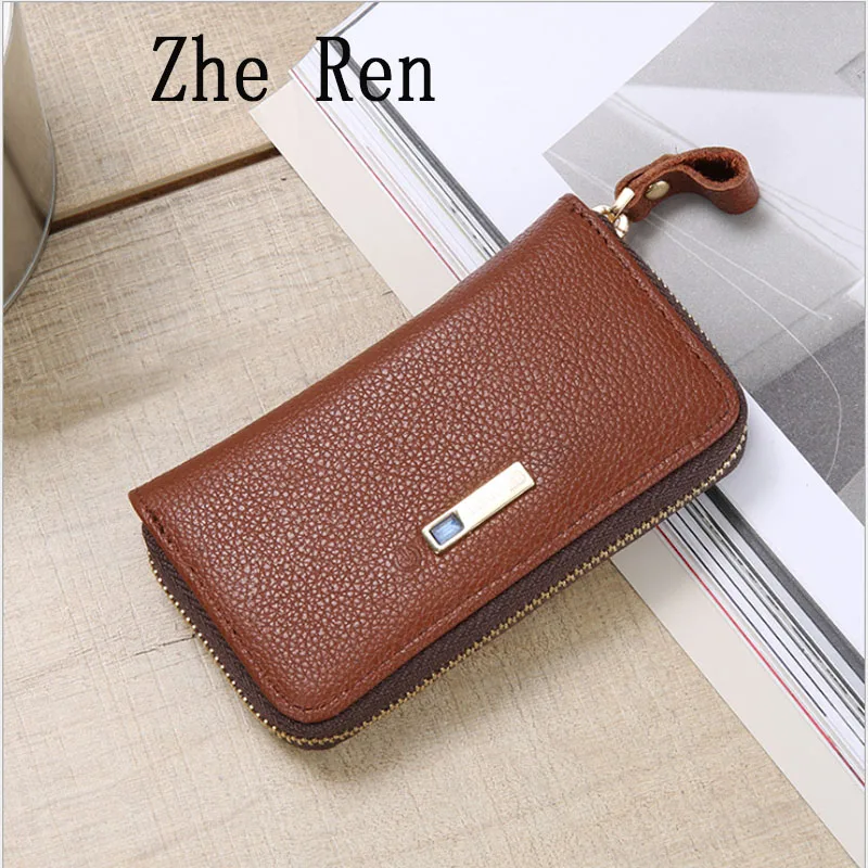 Умный мужской кошелек из натуральной кожи воловьей умный с защитой от потери