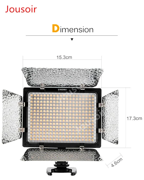 2 шт. Светодиодная лампа для видеосъемки YONGNUO YN300 III YN300III CRI95 3200K-5500K светодиодный