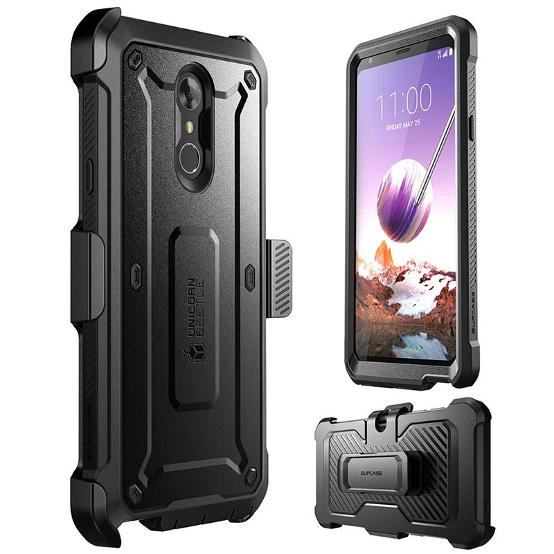 For LG Stylo 4 Case Q Stylus / UB Pro Full-Body Rugged Holster Clip Cover with Built-in Screen Protector | Мобильные телефоны и