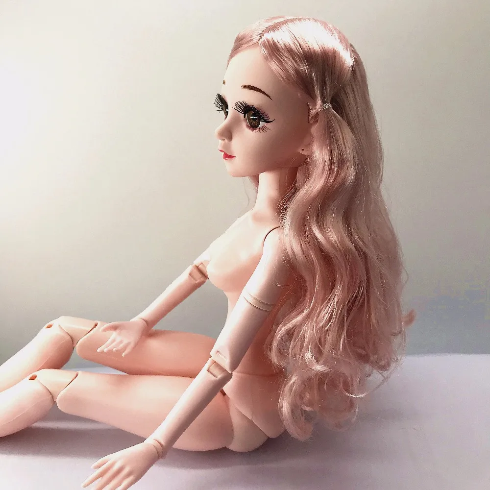 1/3 BJD куклы большие 60 см кукла с красивой головой волос женское тело подвижные 18 суставов 3D настоящие Глаза DIY обнаженные тела Игрушки для девочек