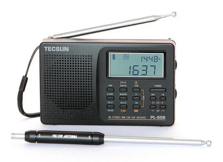 TECSUN PL-606 DSP радио FM стерео/MW/SW/LW радио приемник цифровой полнодиапазонный FM стерео портативный радио