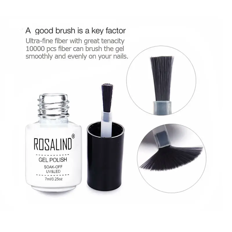 Гель лак для ногтей ROSALIND 7 мл усиленный защиты от