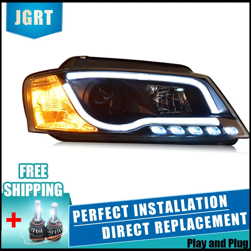 2 шт. светодиодные фары для Audi A3 2008 2012 Автомобильные двойные ксеноновые линзы