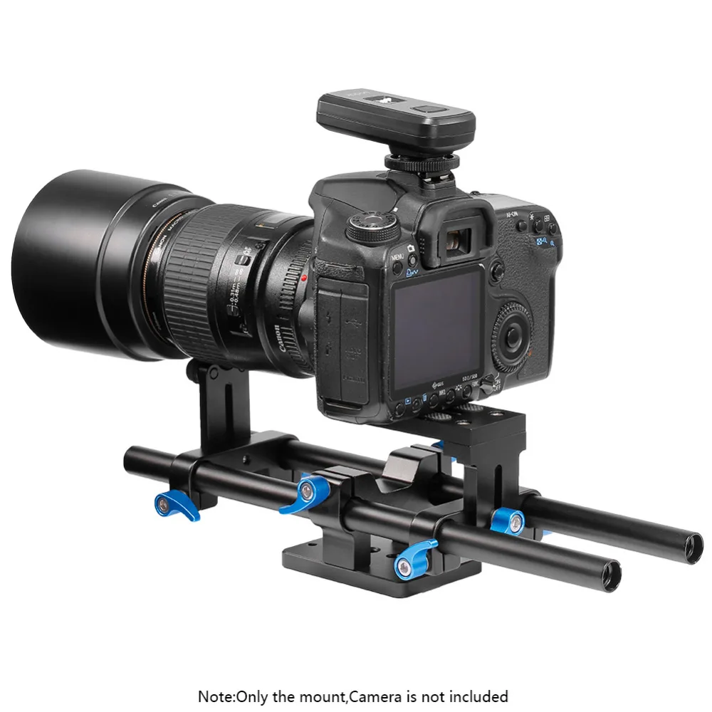 Neewer AluminumRail Movie Making System 15 мм стержень Rig опорная пластина 1/4 &quotвинт БЫСТРОРАЗЪЕМНАЯ