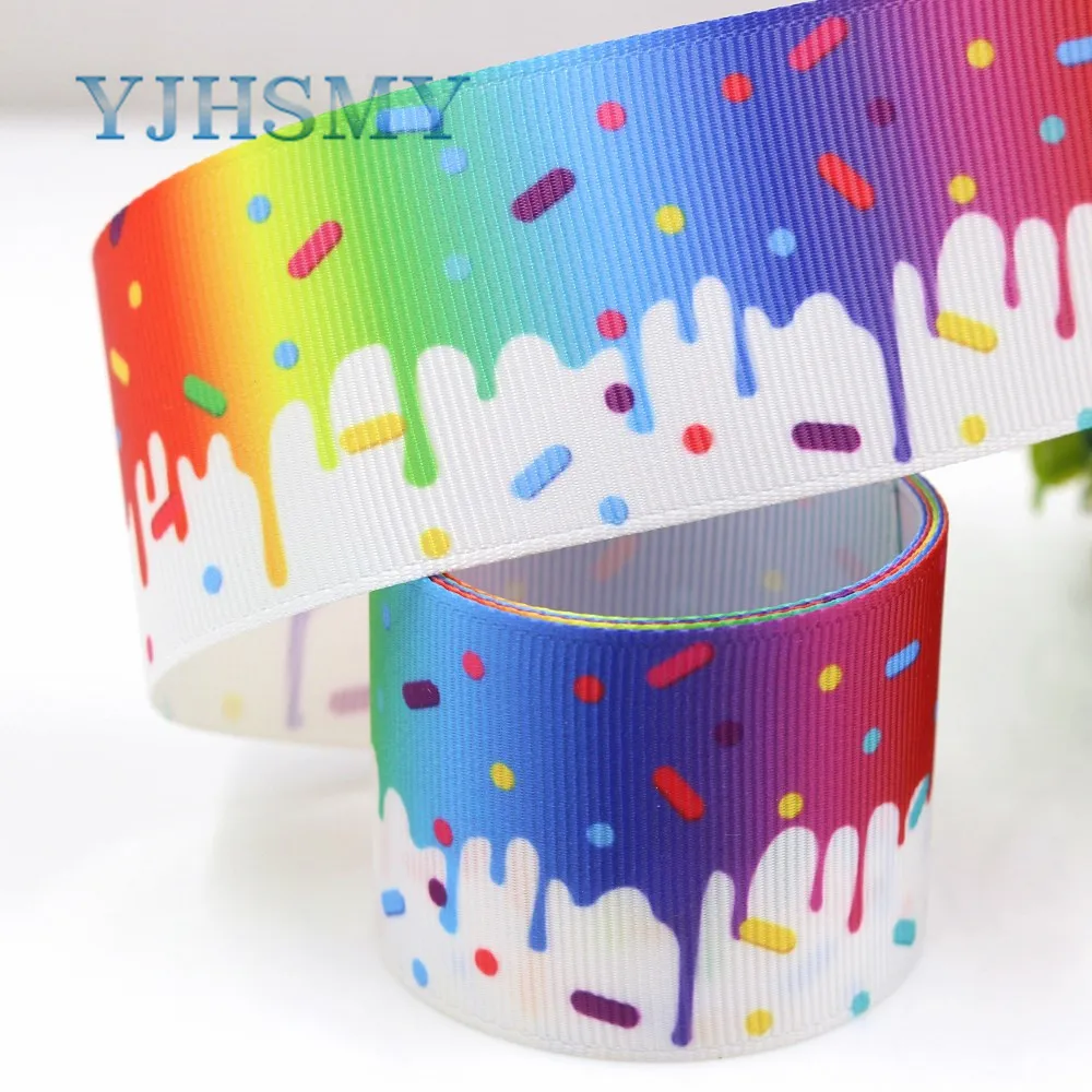 YJHSMY G-18914-1115 38 мм 5 ярдов ленты с изображением Хэллоуина Термальность печатным