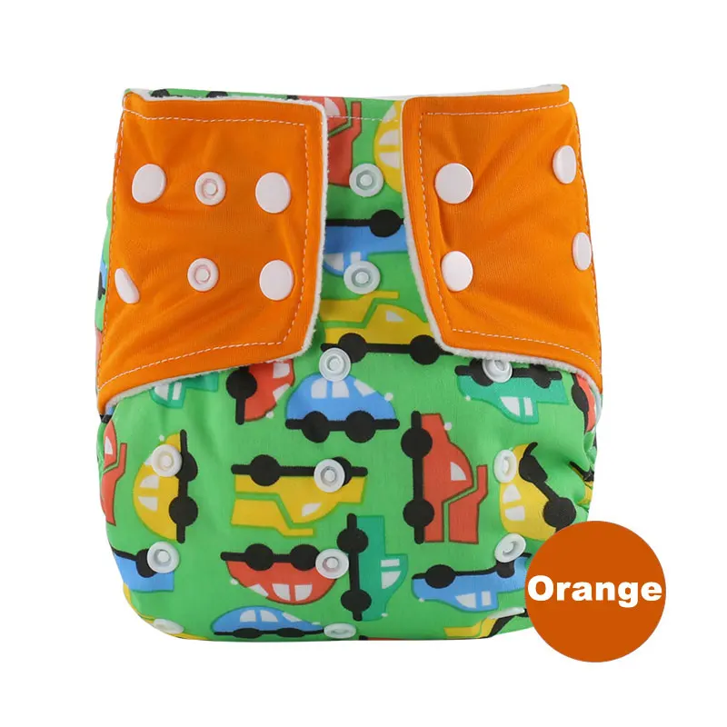 Orange Многоразовые подгузники для новорожденных, моющиеся детские тканевые подгузники для детей, многоразовые детские подгузники, дышащие тренировочные штаны для горшка - Цвет: Orange