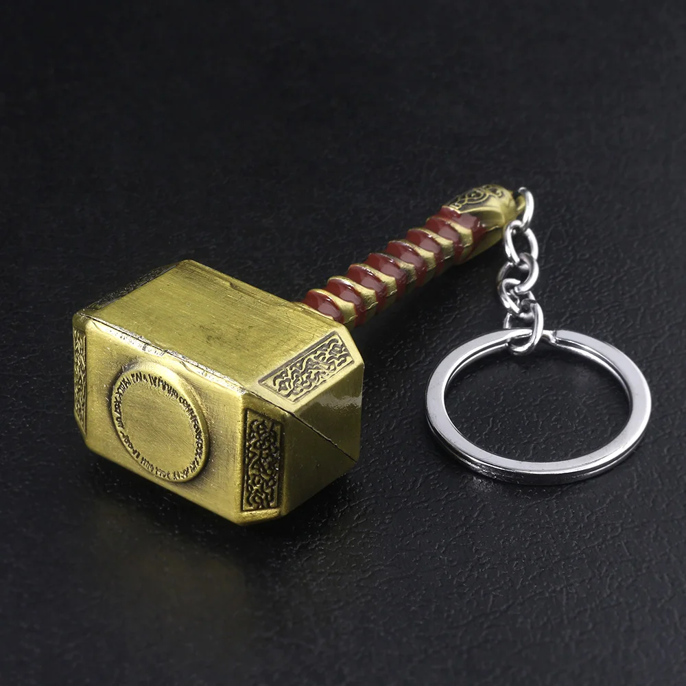 SG Marve l Thor's Hammer брелок вращение Мстители Брелки Человек-паук Железный человек танос Капитан Америка Llavero автомобильный брелок ювелирные изделия