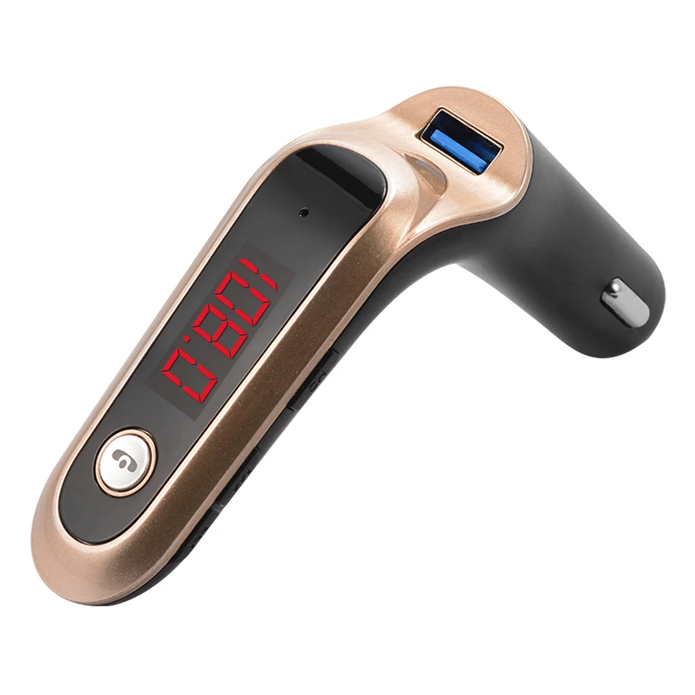 Универсальный FM передатчик 2.1A USB модулятор Автомобильный комплект S7 Bluetooth Handsfree MP3