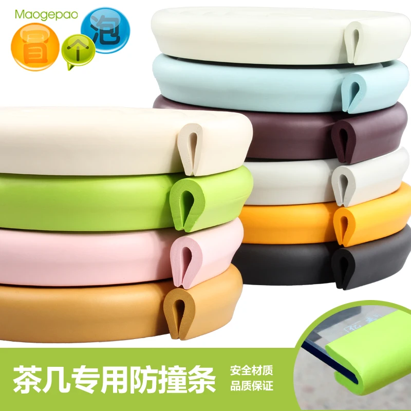 

Child Safety Products 2m Baby bumper strip Baby Safety Corner protector Table Edge Corner Cushion Strip with 3M Sticker u type