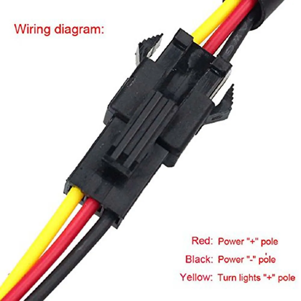 Yushuangyi 2X 85 см белый + янтарный светодиодный гибкий трубчатый DRL светильник |