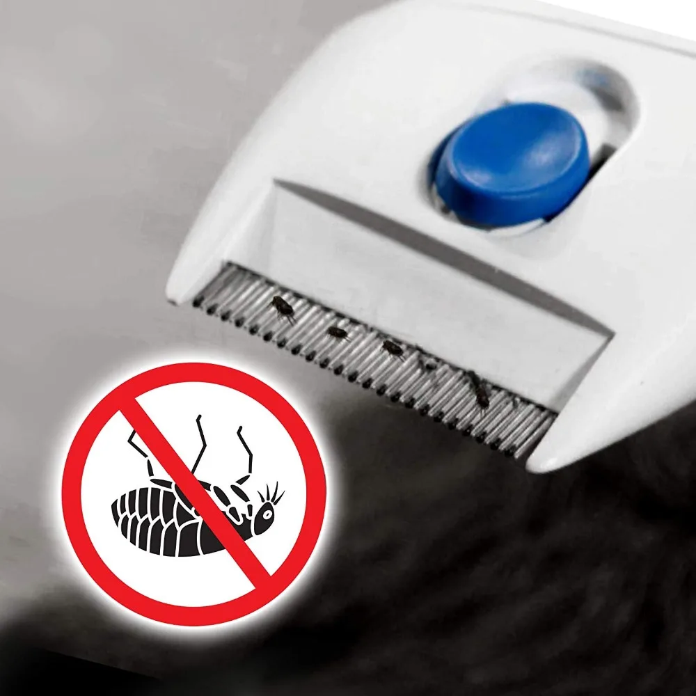 Professional Flea Electric Flea Comb Head Lice Removal Flea Controller Killer Electric Comb Great Doctor for Dogs Cats Pet