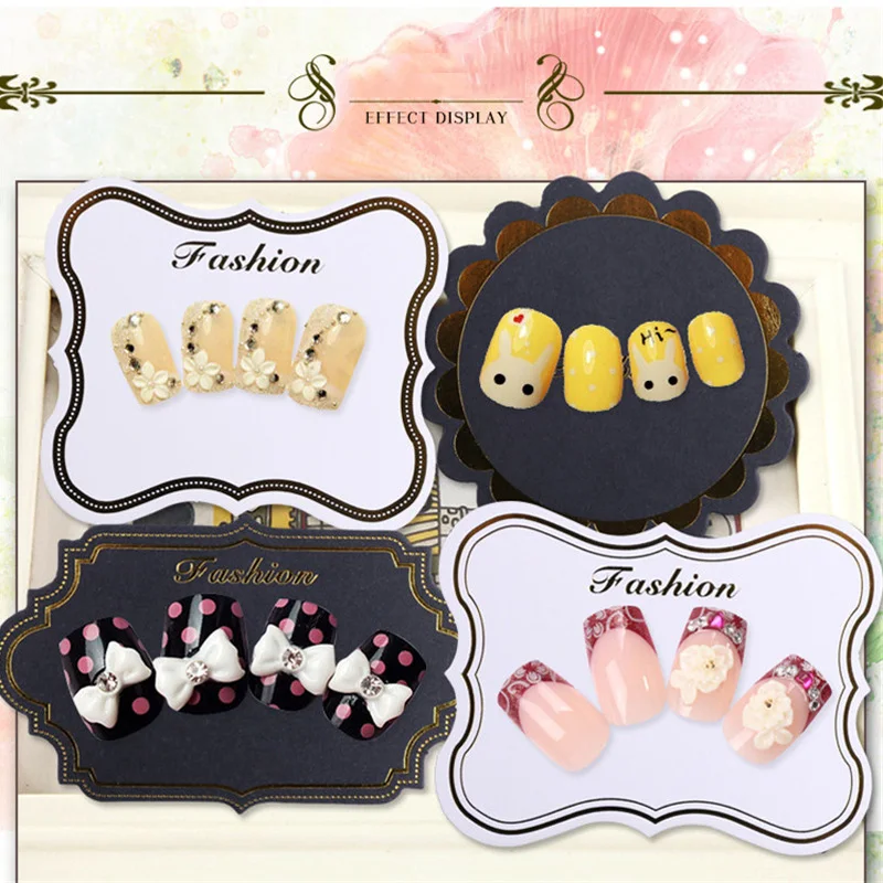 10 шт. Типсы для нейл арта смешанный дизайн фоторамка демонстрационные полки