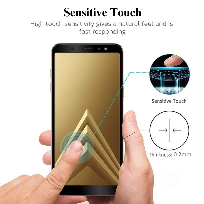 Защитное стекло для Samsung Galaxy A9 A8 A7 A6 plus 2018 A9200 A750 A 9 8 6 закаленное | Мобильные