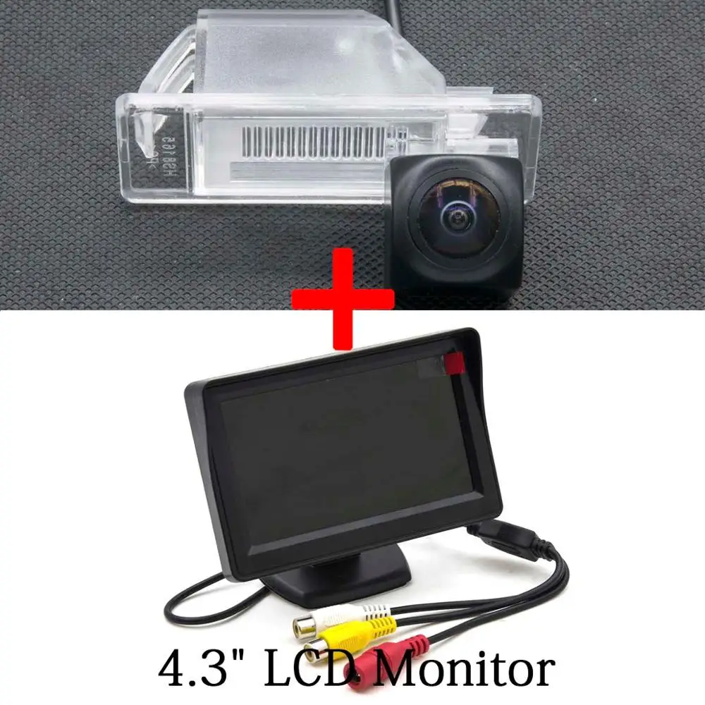 Camera 4.3 inch LCD Рыбий глаз 1080P MCCD Starlight Автомобильная камера заднего вида для Nissan X Trail X-Trail Qashqai Juke Sunny, Versa Citroen C-Quatre - Название цвета: Camera 4.3 inch LCD