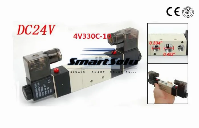 10 шт./лот Fedex Бесплатная доставка 3/8 дюйма BSP &quot4V330C-10 двухголовый Пневматический
