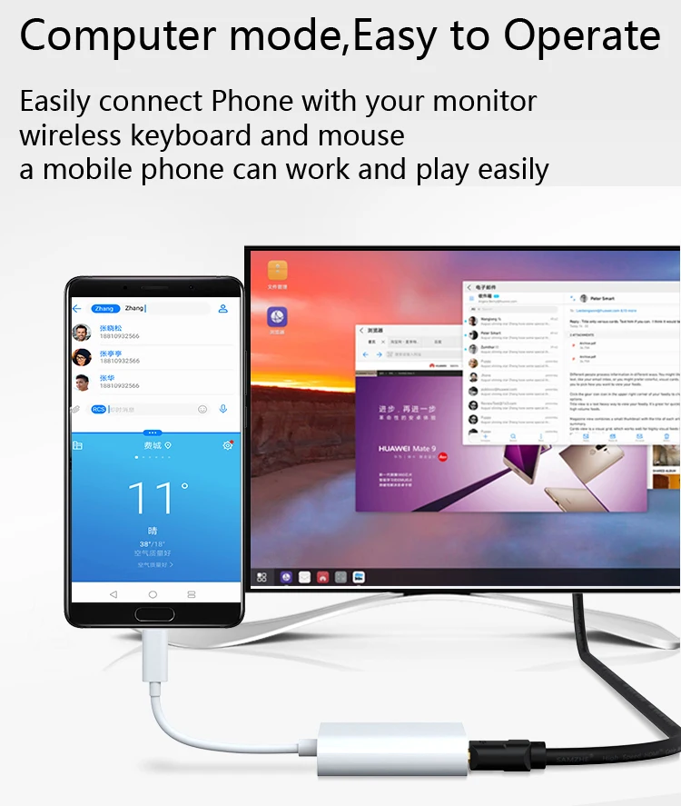 in Stock AD11 Original HUAWEI MateDock 2 Docking Station Apply to Mate20 Pro X MateBook D X Pro E notebook Type-C Converter