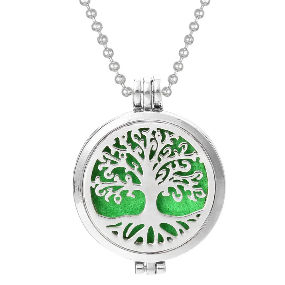 1 Новинка ароматерапия ювелирные изделия эфирное масло колье аромараспылитель Любовь Дерево жизни открытые медальоны для парфюма Подвески Арома колье аромараспылитель - Окраска металла: 1