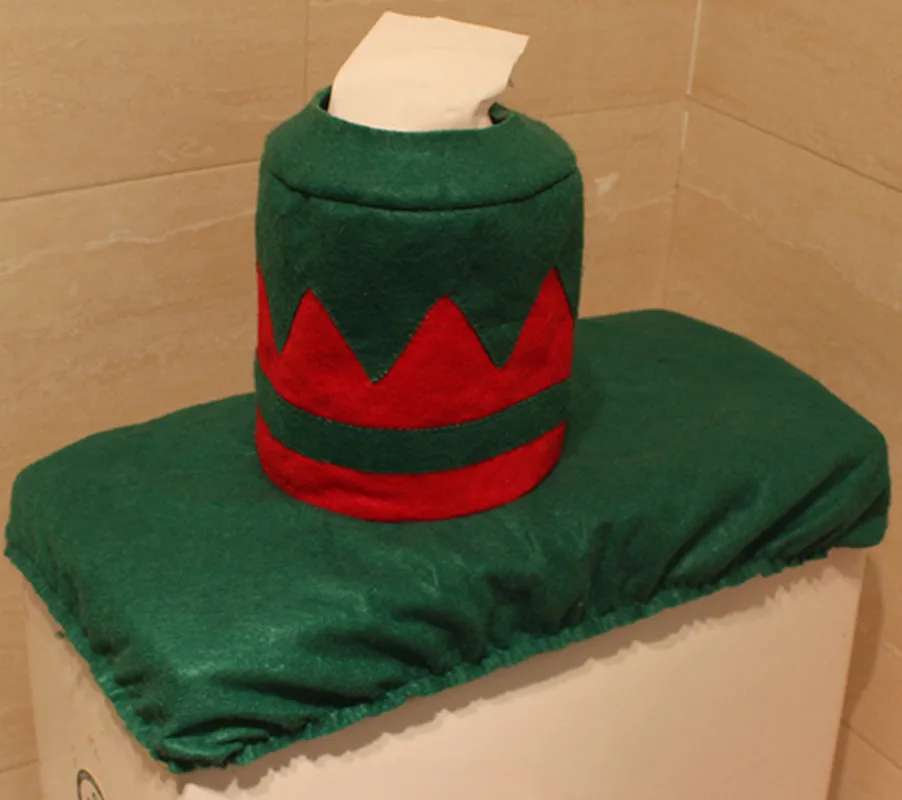 2017 Симпатичные Туалет мастера украшения Комплекты рождественской Отличительной