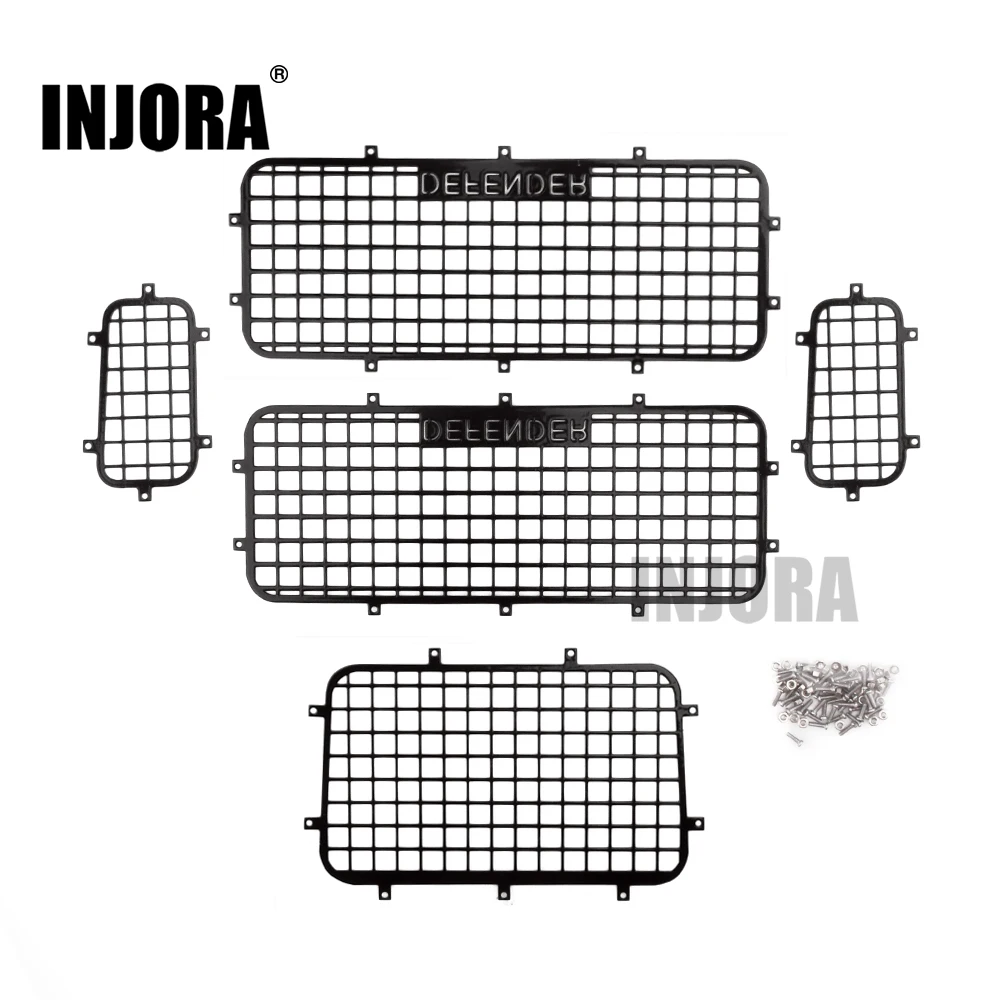 INJORA TRX4 T4 металлическая сетка для окна защитная 1/10 RC Гусеничный автомобиль Traxxas Trx 4