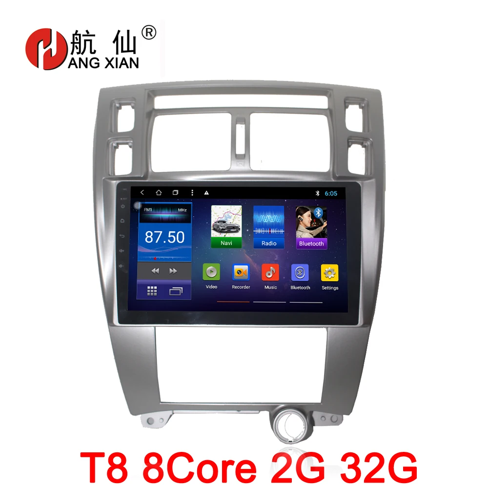 10 дюймов Android 8,1 Octa 8 Core 2G Оперативная память 32G Встроенная память машинный DVD проигрыватель для hyundai Tucson 2006- автомобиль радио gps навигации BT WI-FI карта