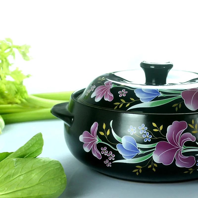 Корейская суповая кастрюля из лилии, кастрюля из риса и вермишели, запеканка, тушеная куриная тушеная керамическая кастрюля, медицинский горшок