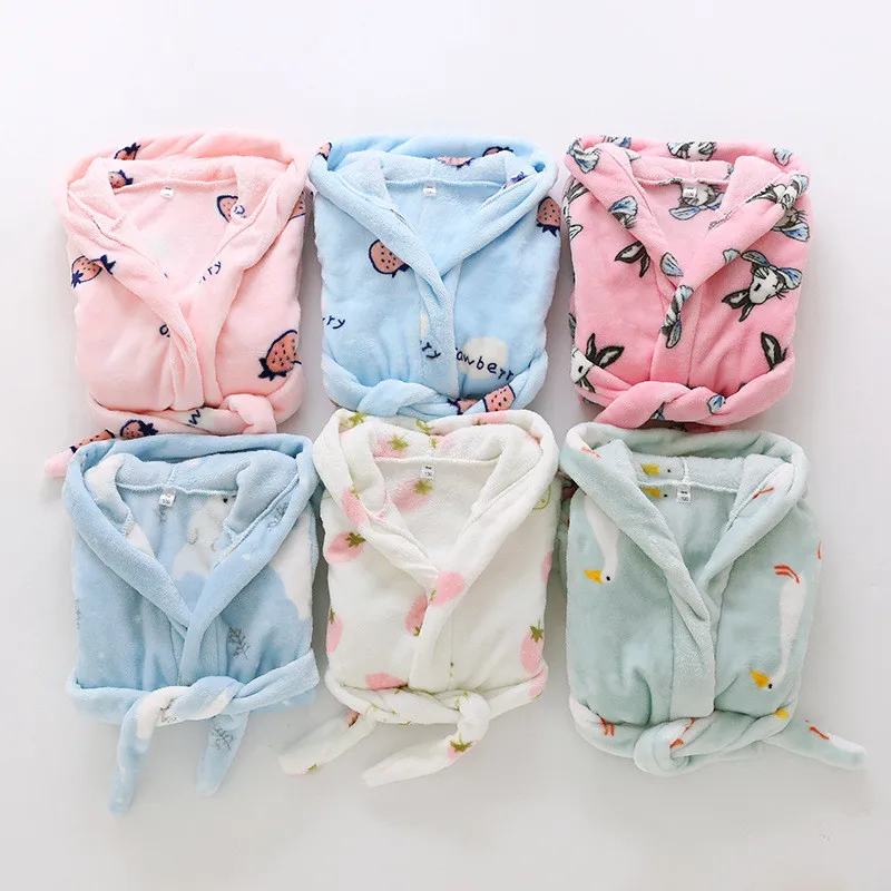 Банный халат с капюшоном для малышей банное полотенце мягкое Фланелевое