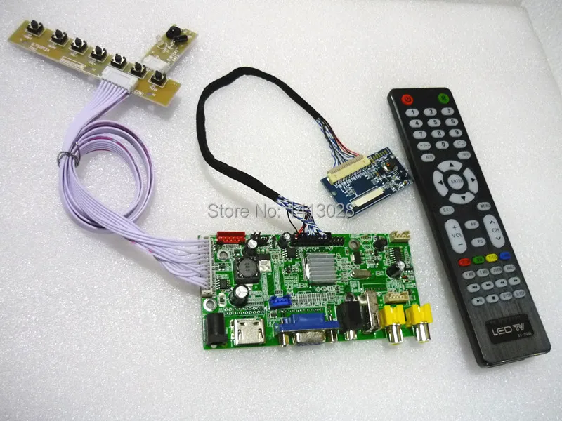 HDMI + 2AV VGA HD камера заднего вида Драйвер платы USB 7 дюймовый Управление панель 1024*600.