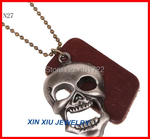 Мужская подвеска с кожаным черепом Aliexpress оптовая продажа 2019|necklace wholesale|pendant