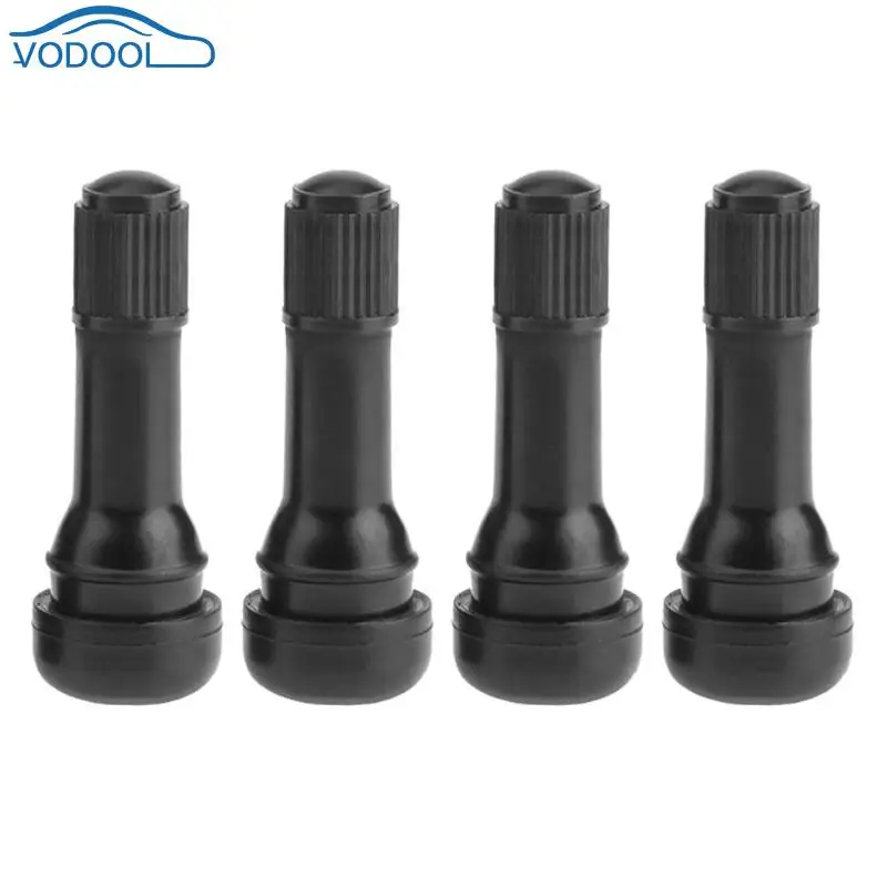 VODOOL 1 шт./4 шт. черные защелкивающиеся резиновые бескамерные шины TR438 клапаны для