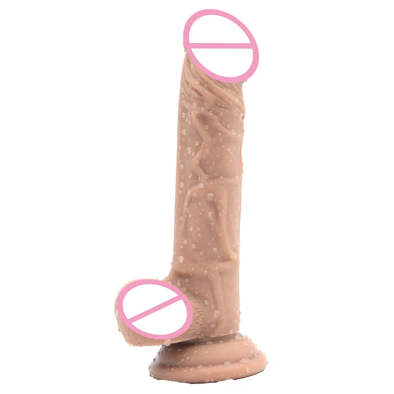 Большой реалистичный фаллоимитатор 3 цвета огромный пенис с присоской точка
