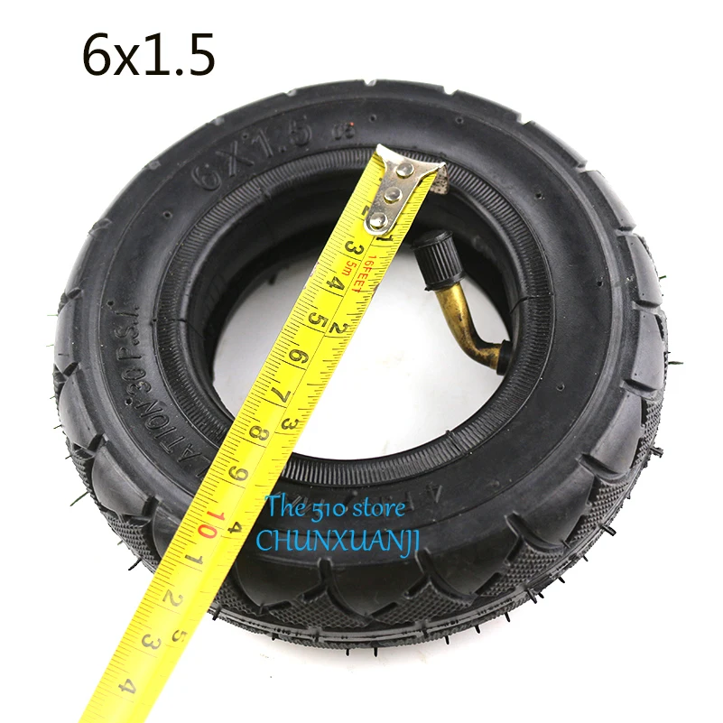 

Size 6 Inch Tyre 6X1.5 tires & Inner Tube Set hub Electric Scooter Wheel Chair Truck 6x1 1/2 tire