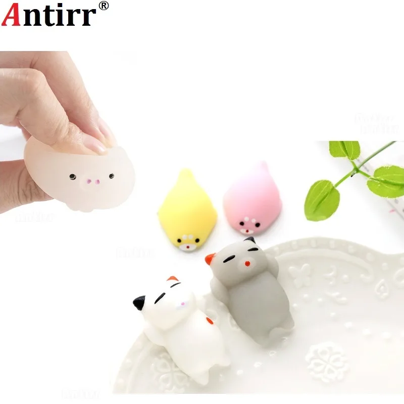 Мини каваи фиджет мягкое растягивающееся Мягкое Животное Pinch Fun медленно
