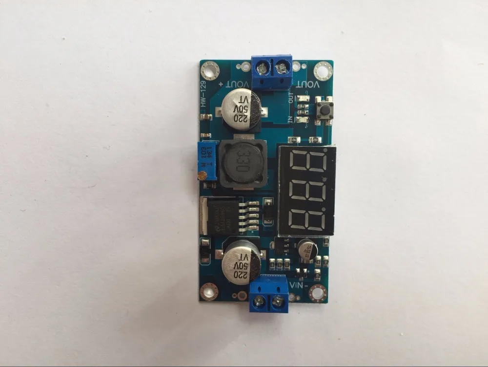 LM2596 BUCK 3A DC Регулируемый понижающий модуль питания с напряжением + синий