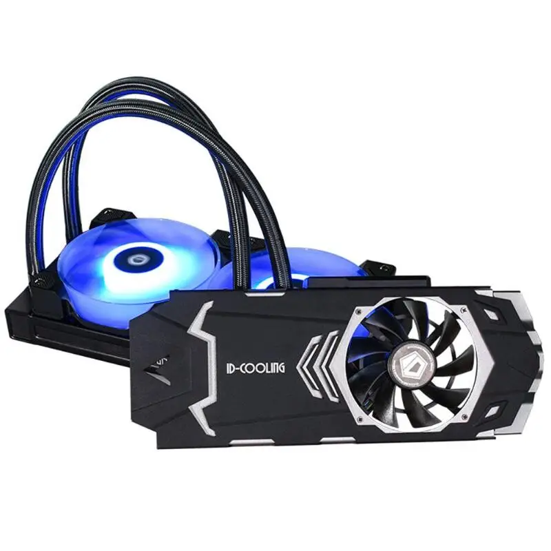 ID-COOLING ICEKIMO 240VGA-RGB Видеокарта кулер для воды для GeForce/AMD двойной шарикоподшипник энергосберегающий 3Pin интерфейс Coolin